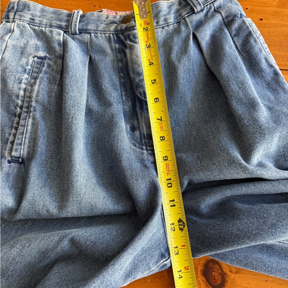 Susan Bristol 80s High Waisted Pleated Balloon Style Denim Mom Jeans Vintage 8 - Picture 12 of 15